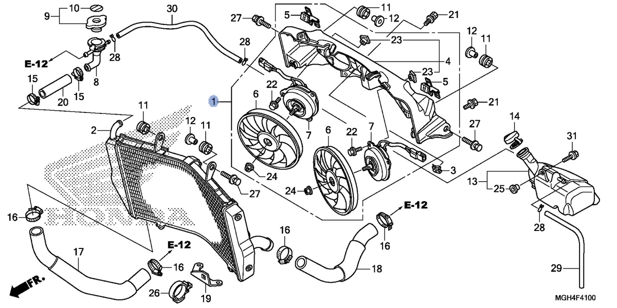 Honda OEM part 19005-MGH-641