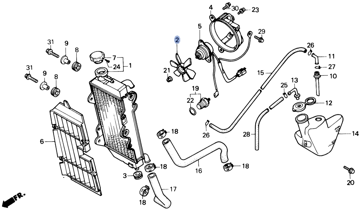 Honda OEM part 19009-KM3-003