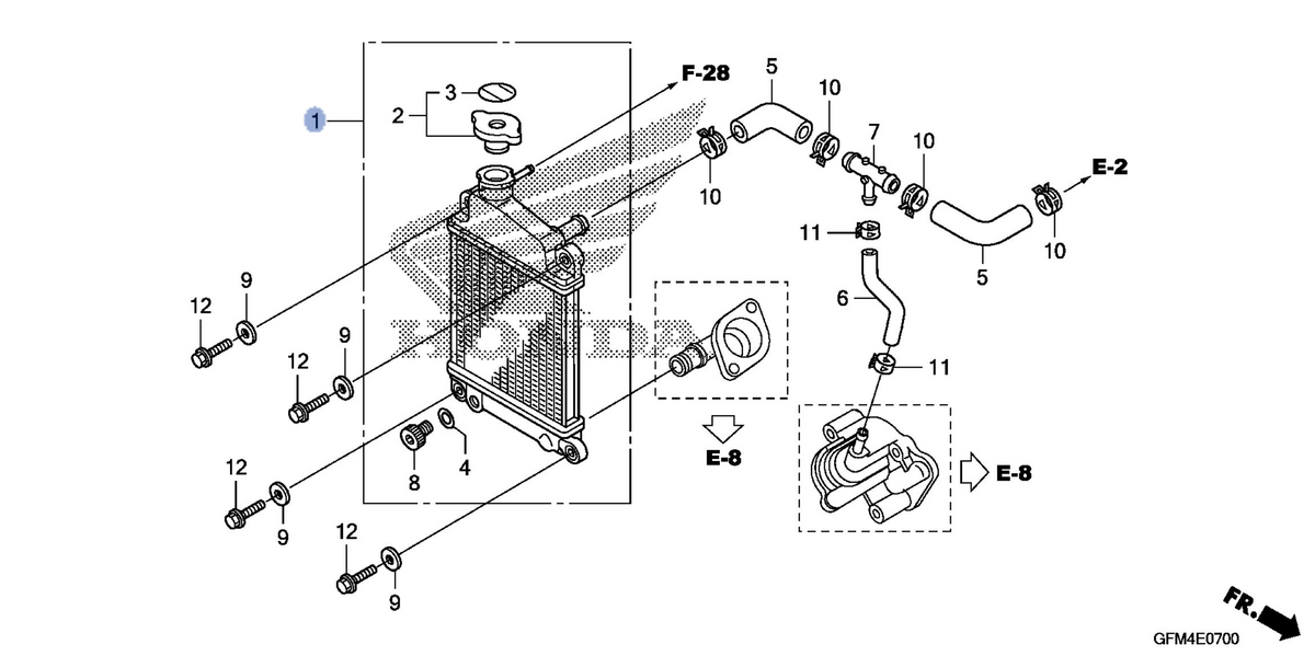 Honda OEM part 19010-GFM-305