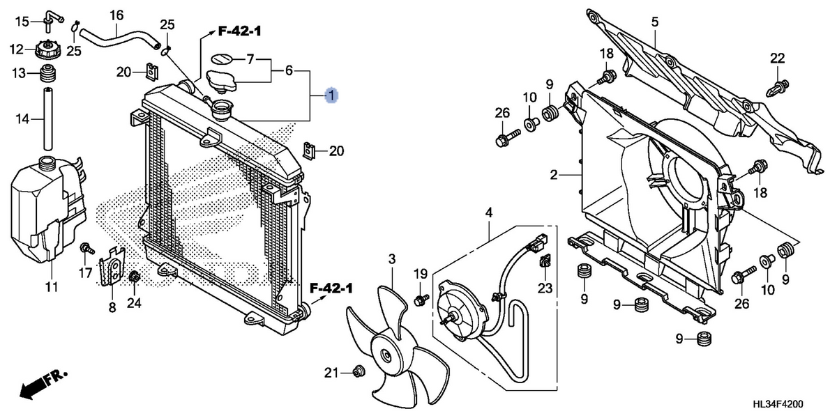 Honda OEM part 19010-HL3-A01