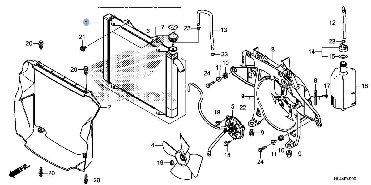 Honda OEM part 19010-HL4-F01