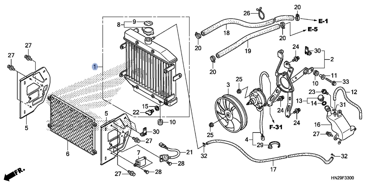 Honda OEM part 19010-HN2-A21
