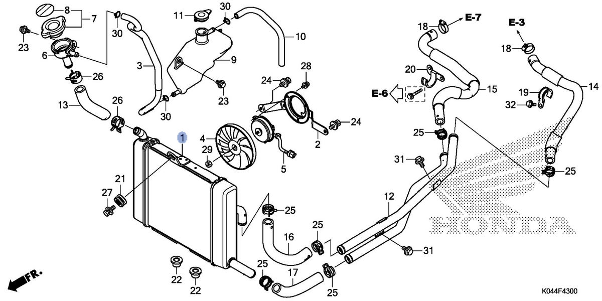 Honda OEM part 19010-K04-305