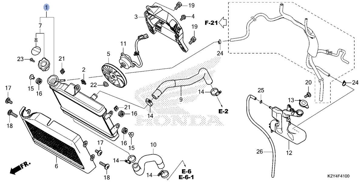Honda OEM part 19010-K87-A31