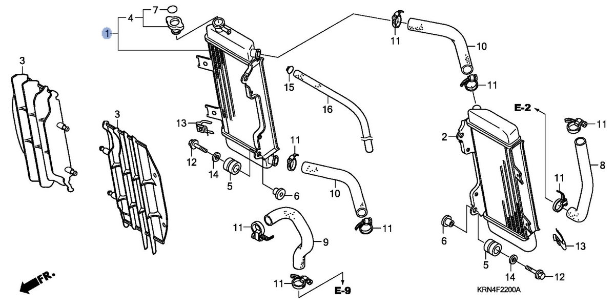 Honda OEM part 19010-KRN-A01