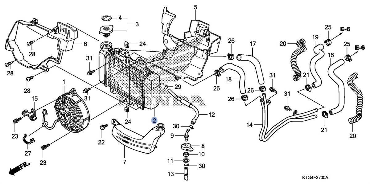 Honda OEM part 19010-KTG-305