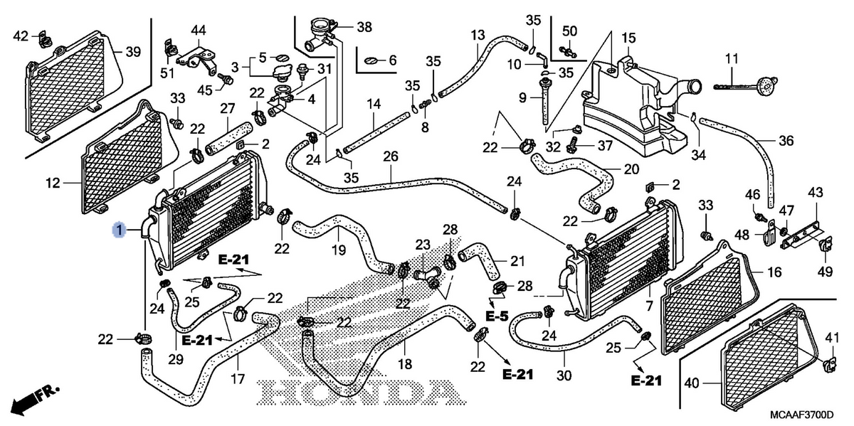 Honda OEM part 19010-MCA-A61