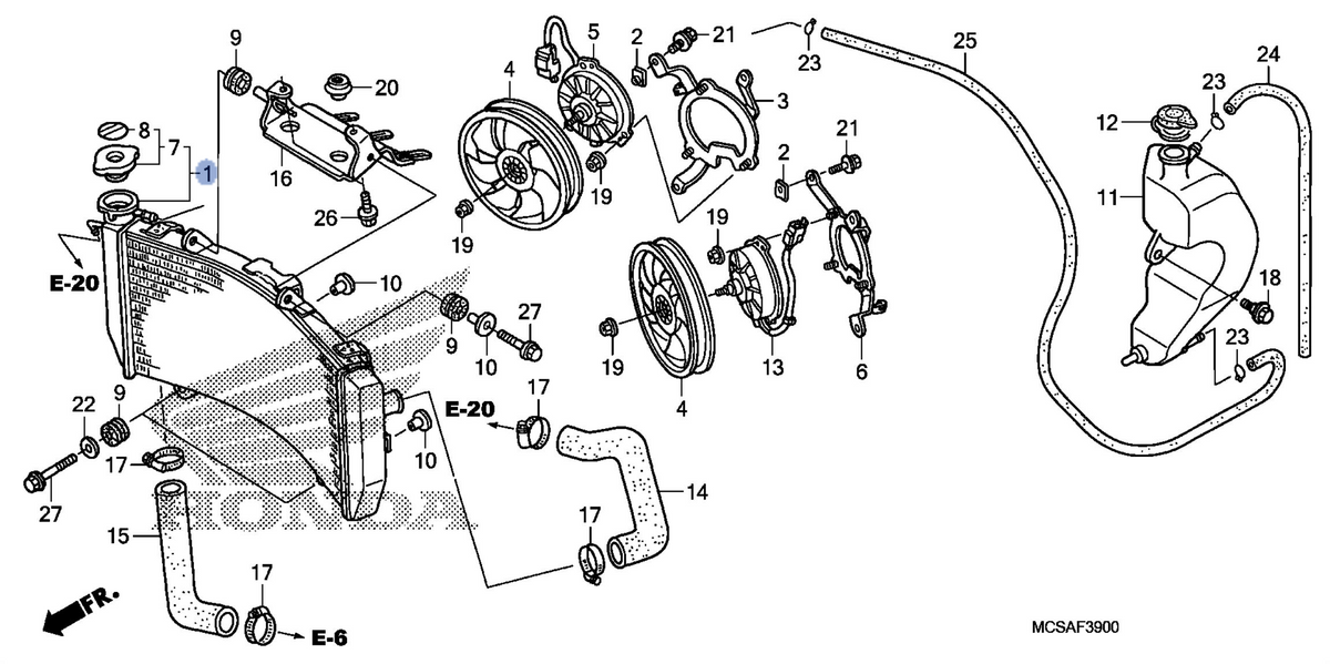 Honda OEM part 19010-MCS-305