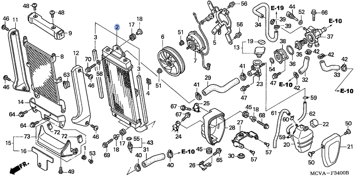 Honda OEM part 19010-MCV-R11