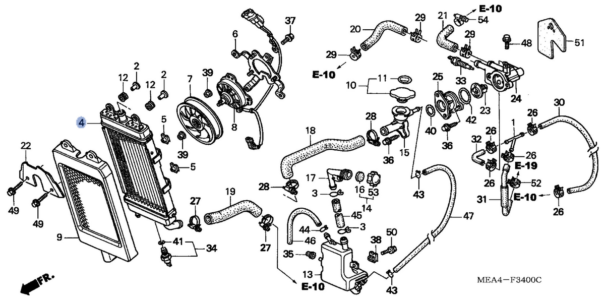 Honda OEM part 19010-MEA-671