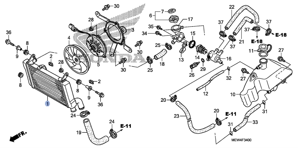 Honda OEM part 19010-MEW-315