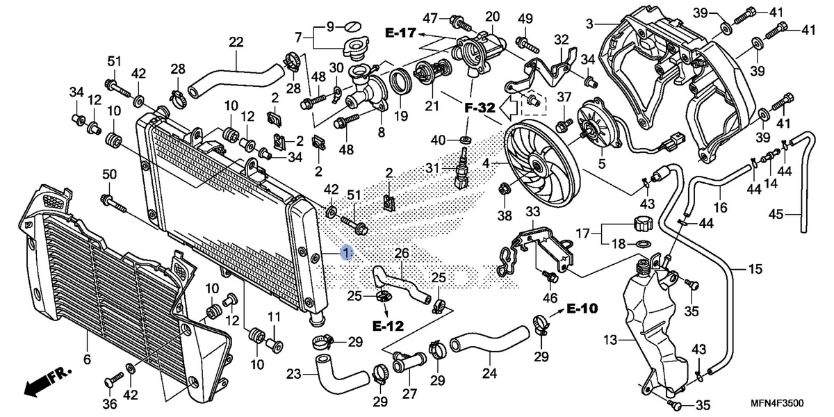 Honda OEM part 19010-MFN-305