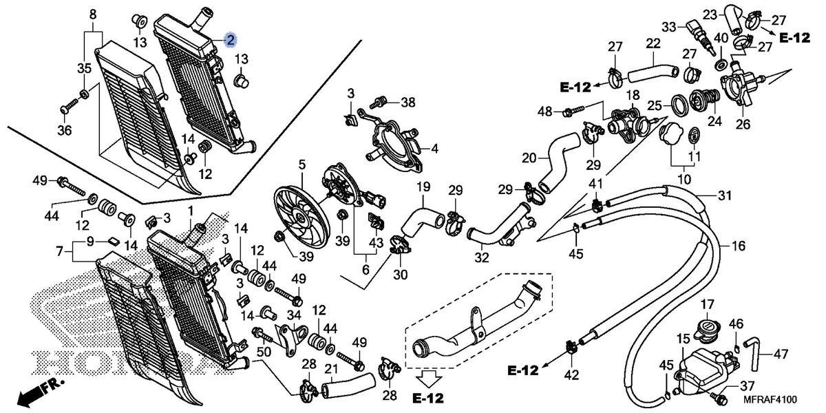 Honda OEM part 19010-MFY-A01