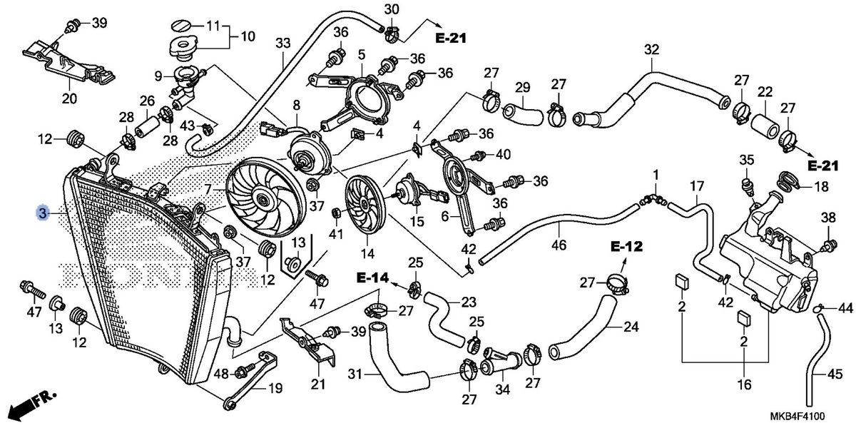 Honda OEM part 19010-MGP-D01