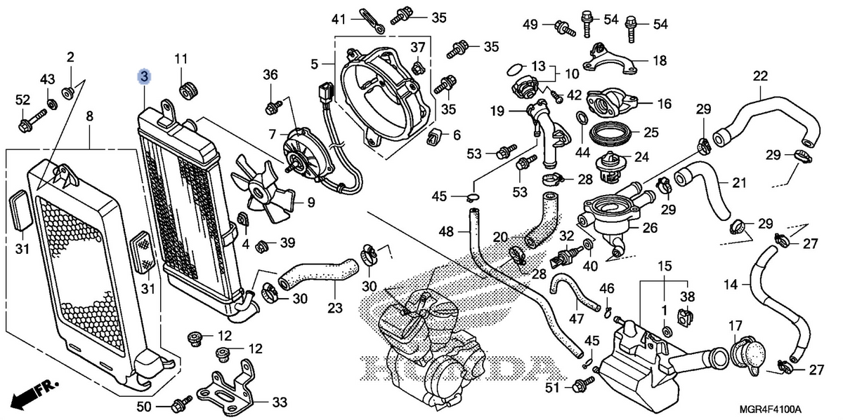Honda OEM part 19010-MGR-671