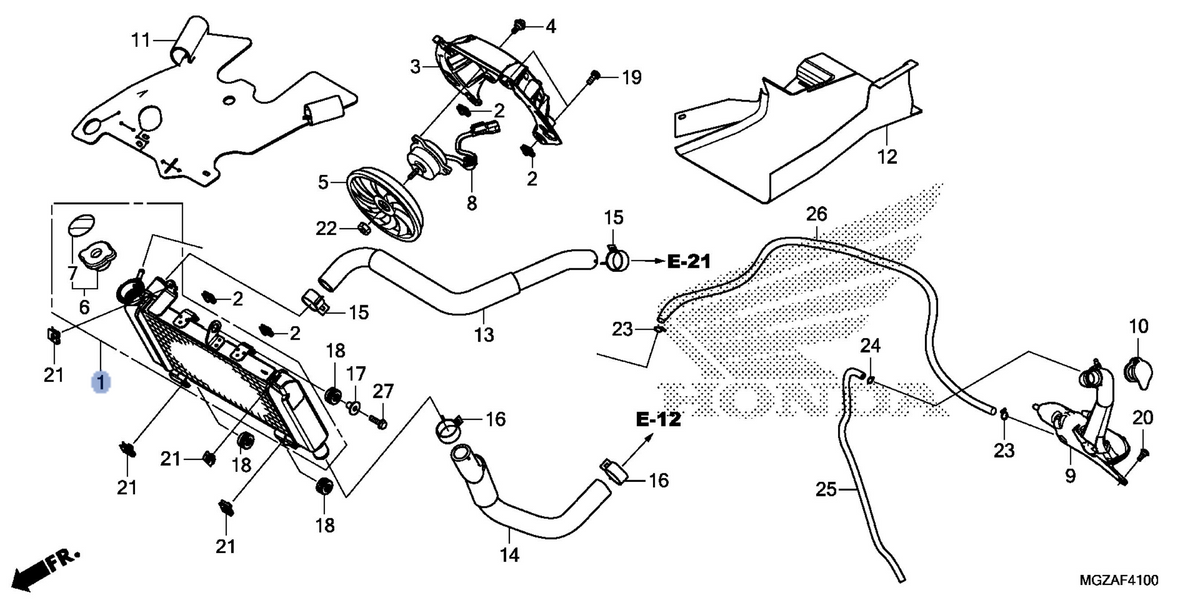 Honda OEM part 19010-MGZ-306