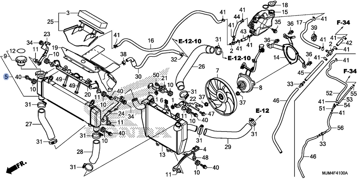 Honda OEM part 19010-MJM-305