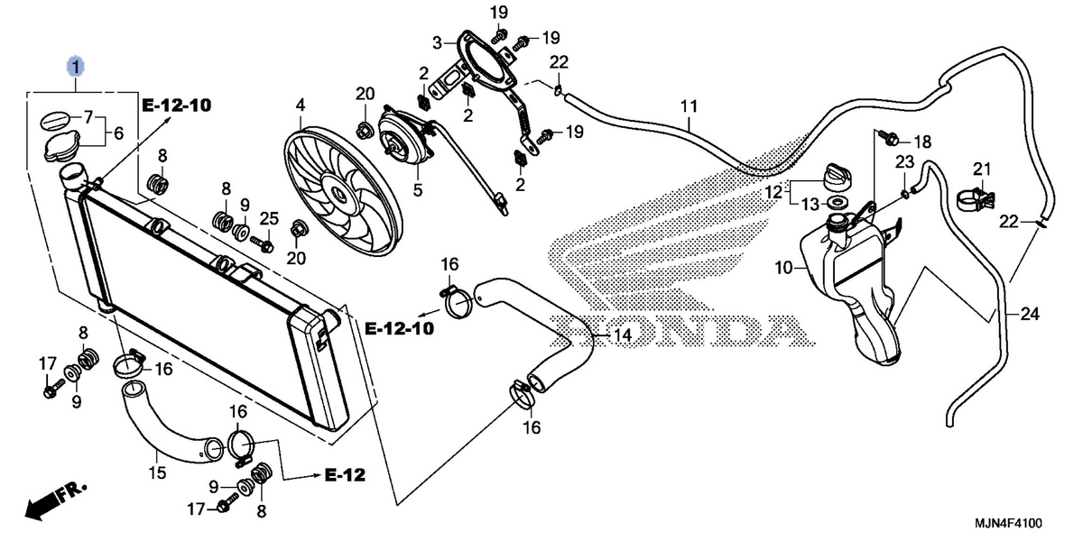 Honda OEM part 19010-MJN-A01