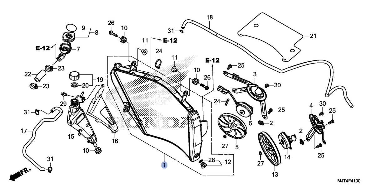Honda OEM part 19010-MJT-E01