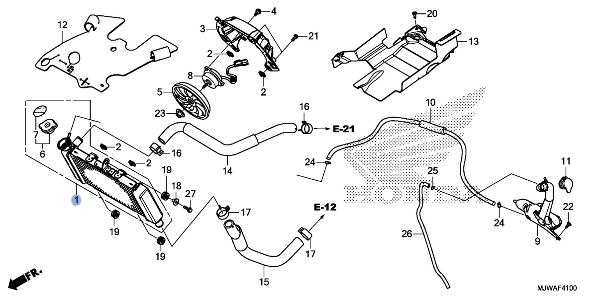 Honda OEM part 19010-MJW-305