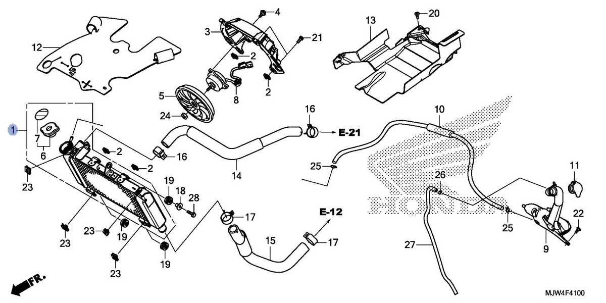 Honda OEM part 19010-MJW-307