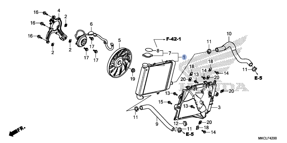 Honda OEM part 19010-MKC-A01