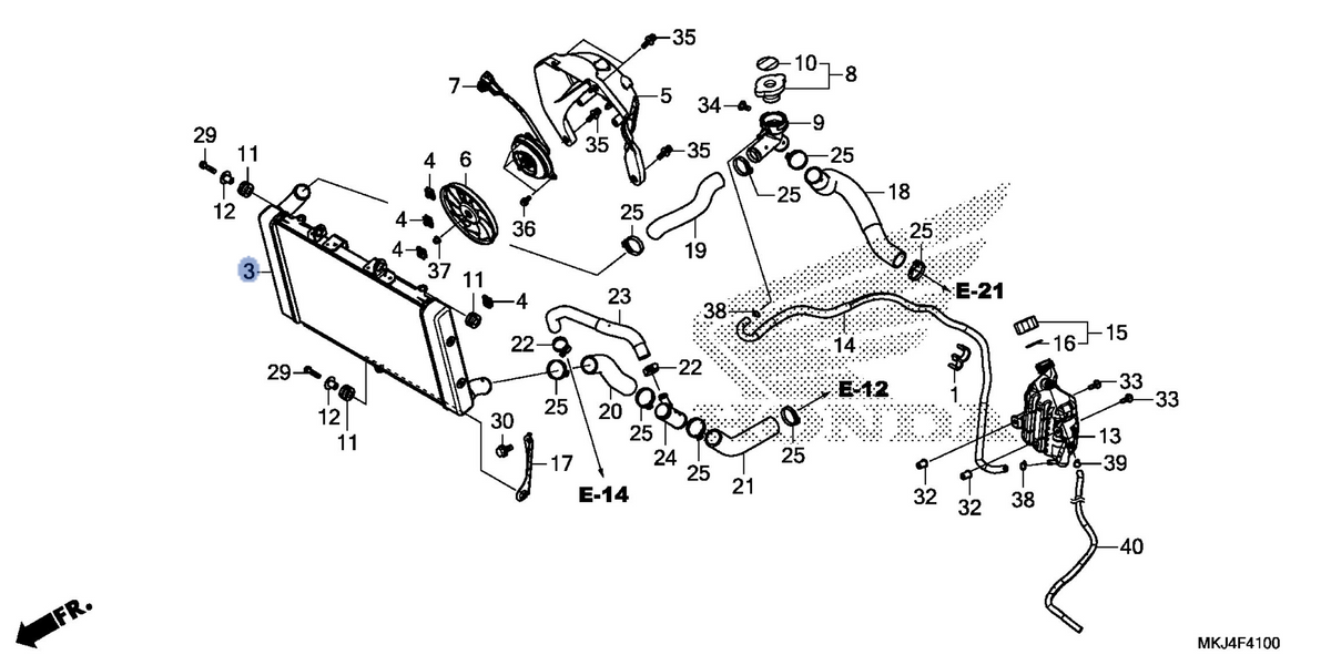 Honda OEM part 19010-MKJ-D01