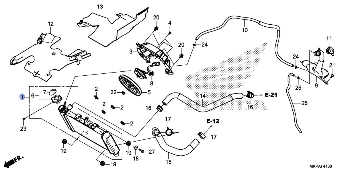 Honda OEM part 19010-MKP-A01