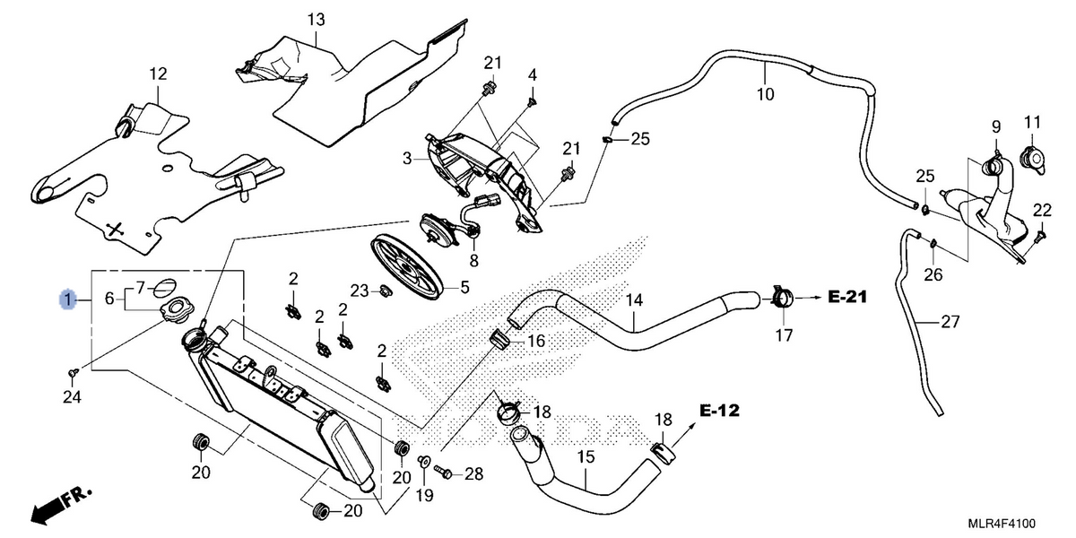 Honda OEM part 19010-MKP-AN1