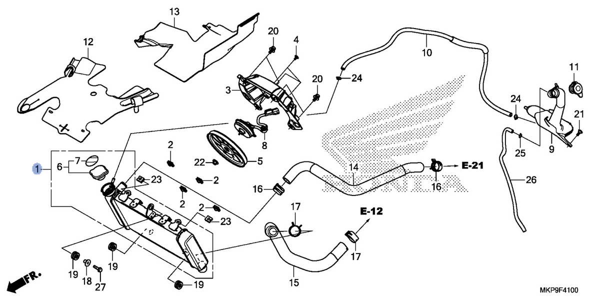 Honda OEM part 19010-MKP-AP1