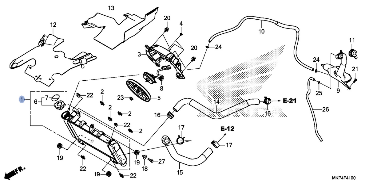 Honda OEM part 19010-MKP-AQ1