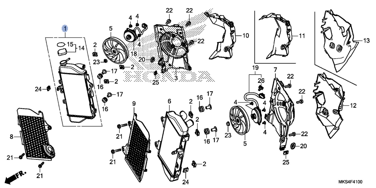 Honda OEM part 19010-MKS-A01