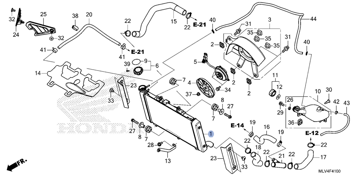 Honda OEM part 19010-MLV-J01