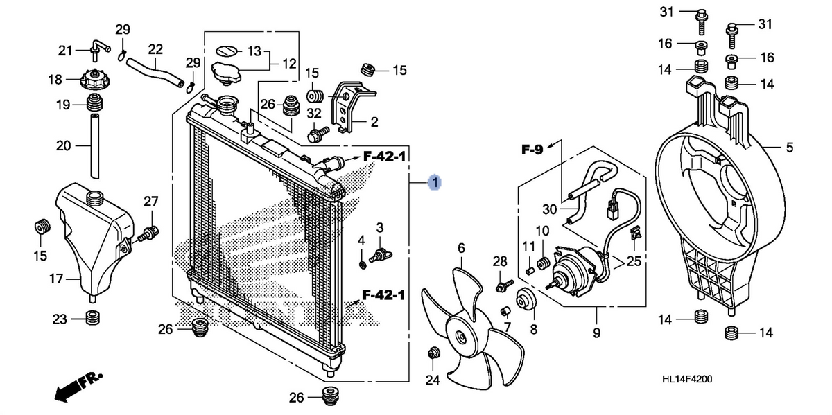 Honda OEM part 19010-PTF-J51