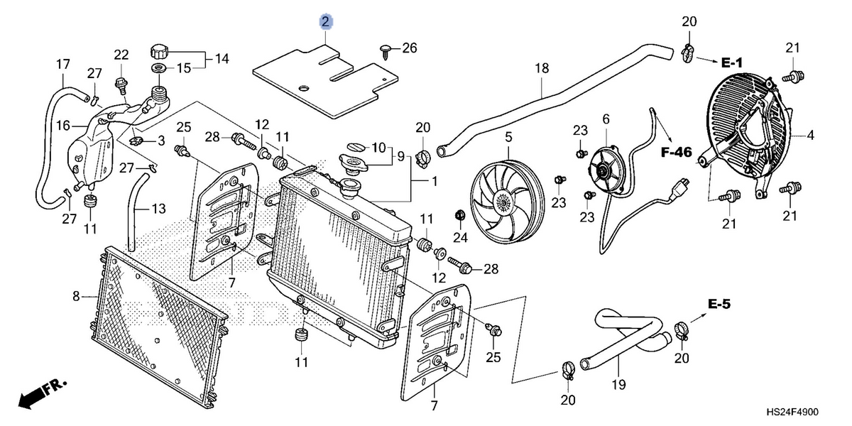 Honda OEM part 19011-HS2-A50