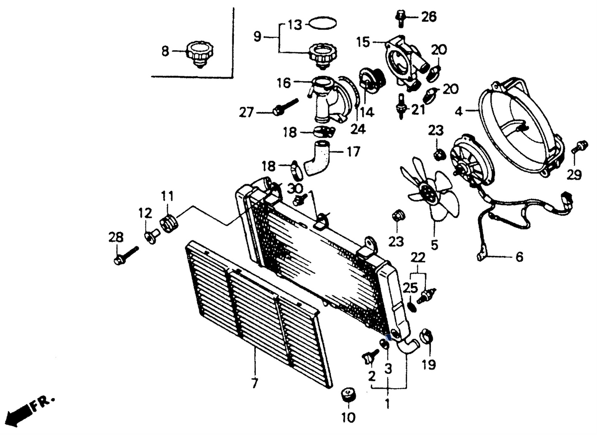 Honda OEM part 19012-PA0-004