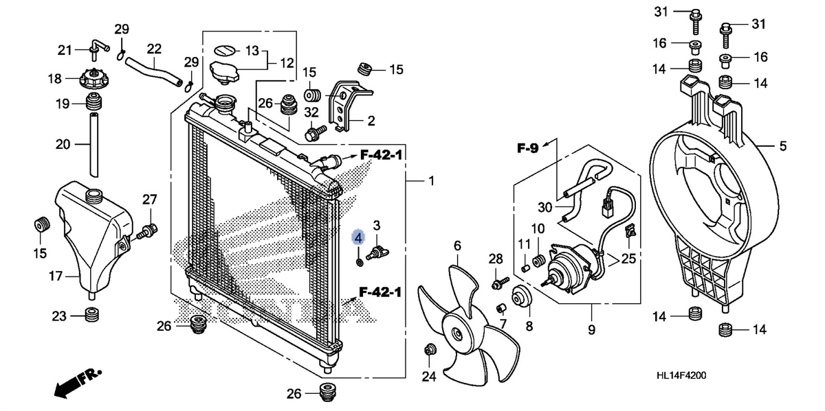 Honda OEM part 19012-PD2-004
