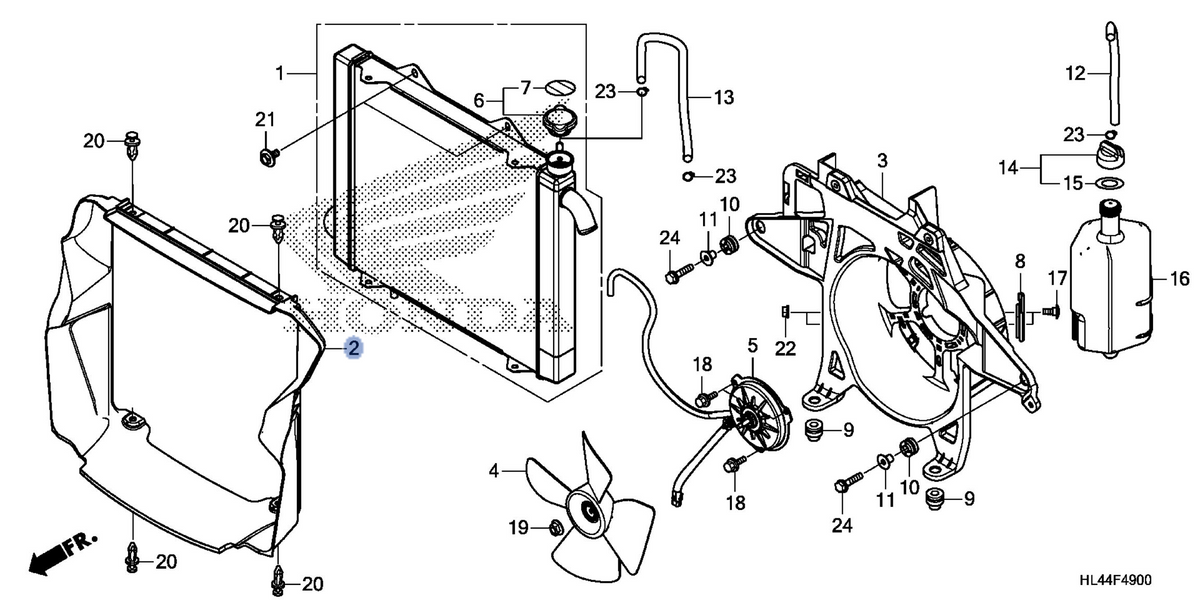 Honda OEM part 19014-HL4-A00