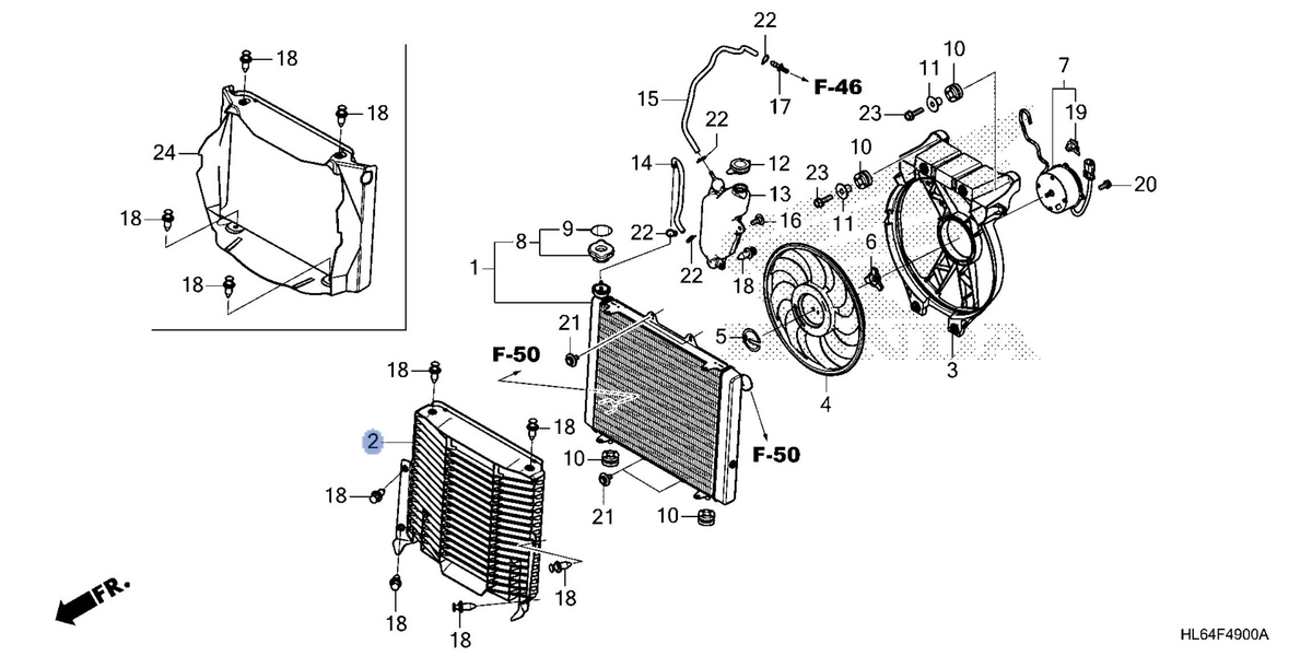 Honda OEM part 19014-HL6-A00