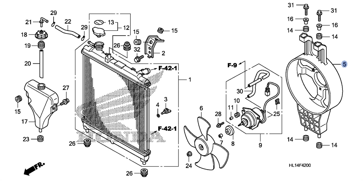 Honda OEM part 19015-HL1-A00