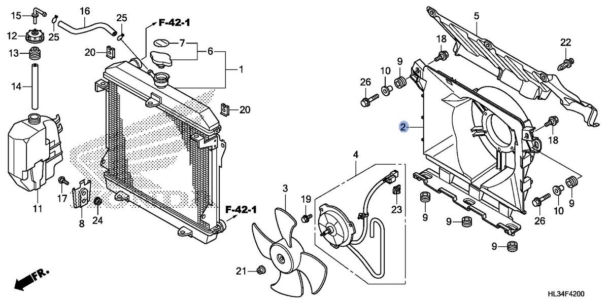 Honda OEM part 19015-HL3-A01