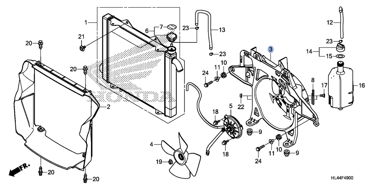 Honda OEM part 19015-HL4-A01