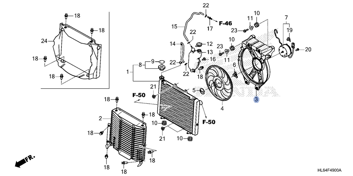 Honda OEM part 19015-HL6-A01