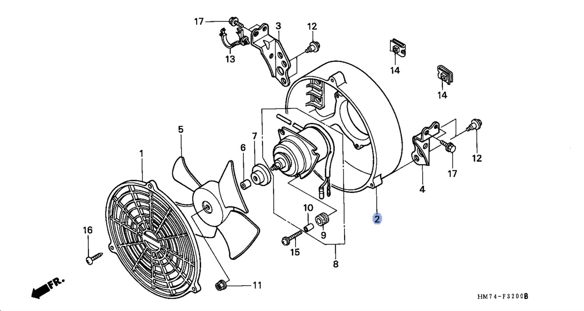 Honda OEM part 19015-HM7-000