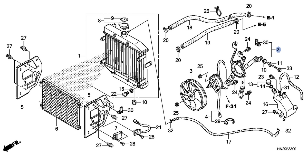Honda OEM part 19015-HN2-B01