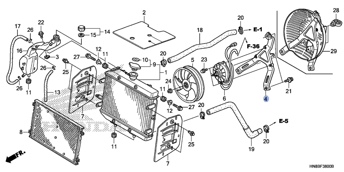 Honda OEM part 19015-HN8-000