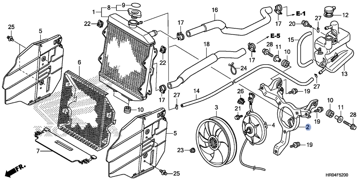 Honda OEM part 19015-HP5-600