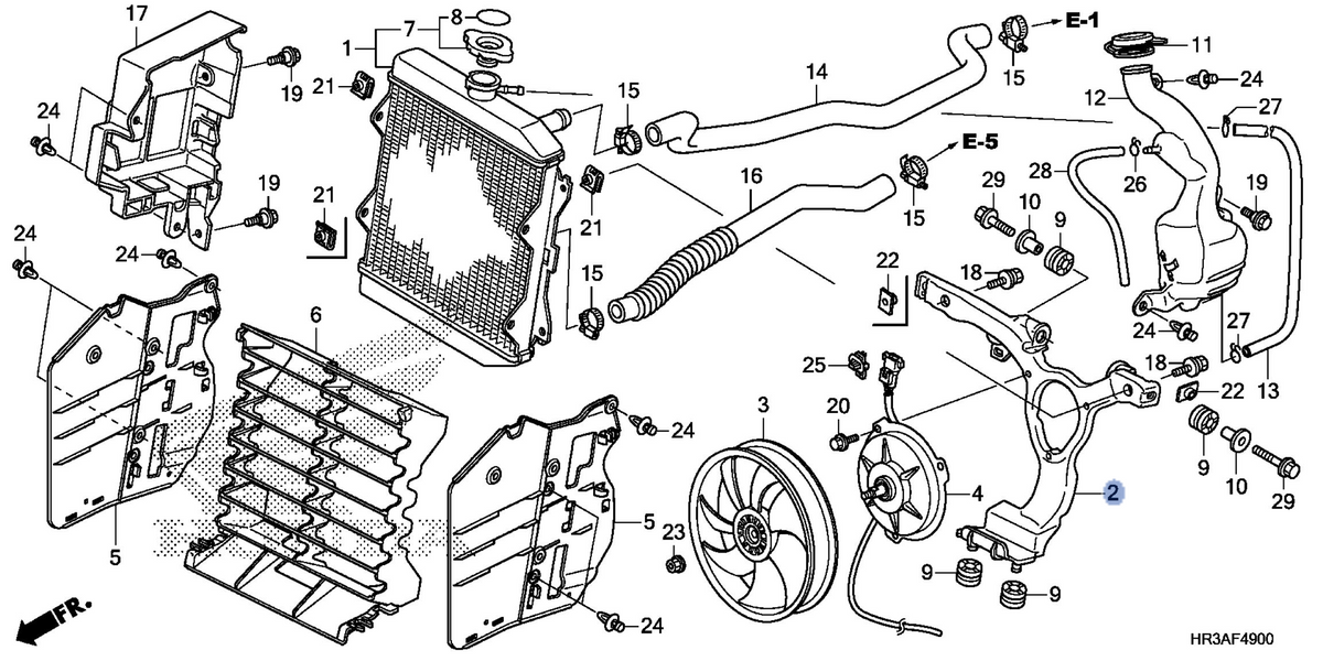 Honda OEM part 19015-HR3-A20