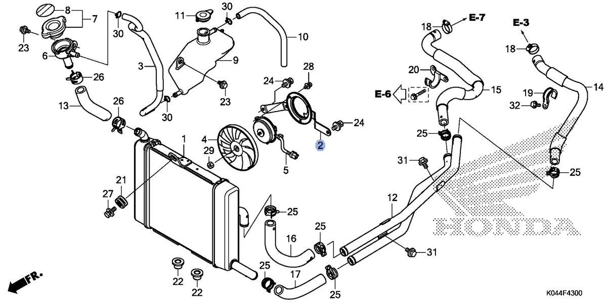 Honda OEM part 19015-K04-931