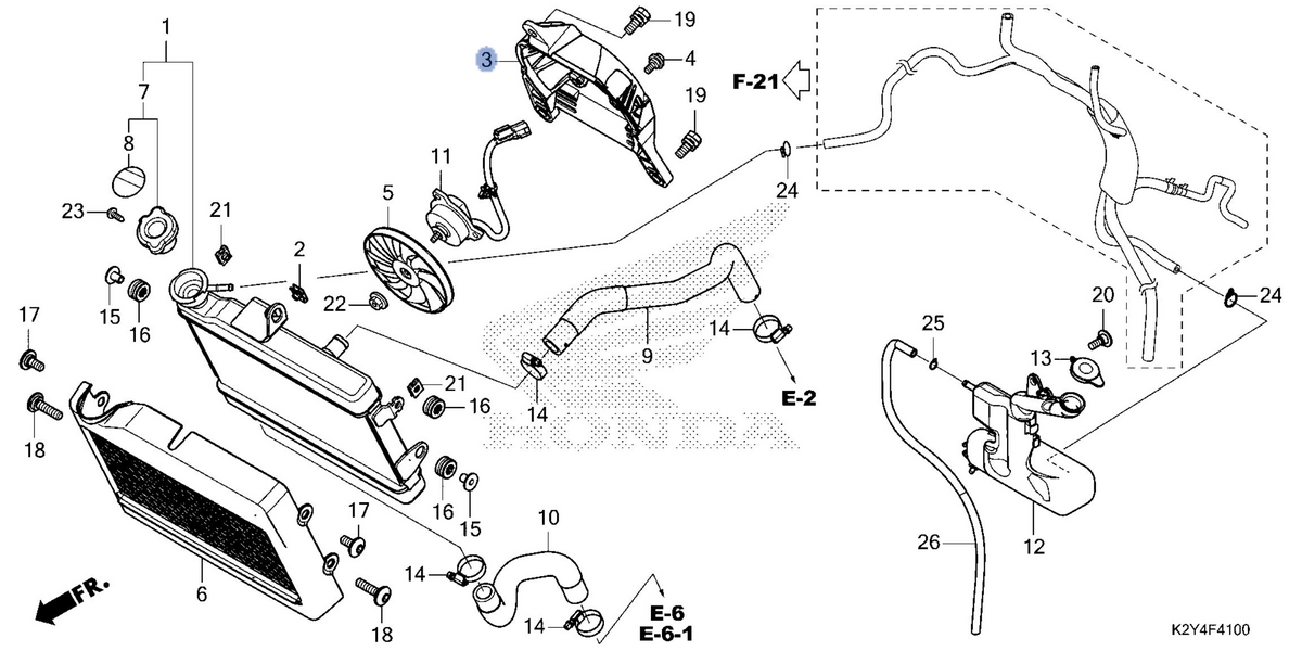 Honda OEM part 19015-K87-A01